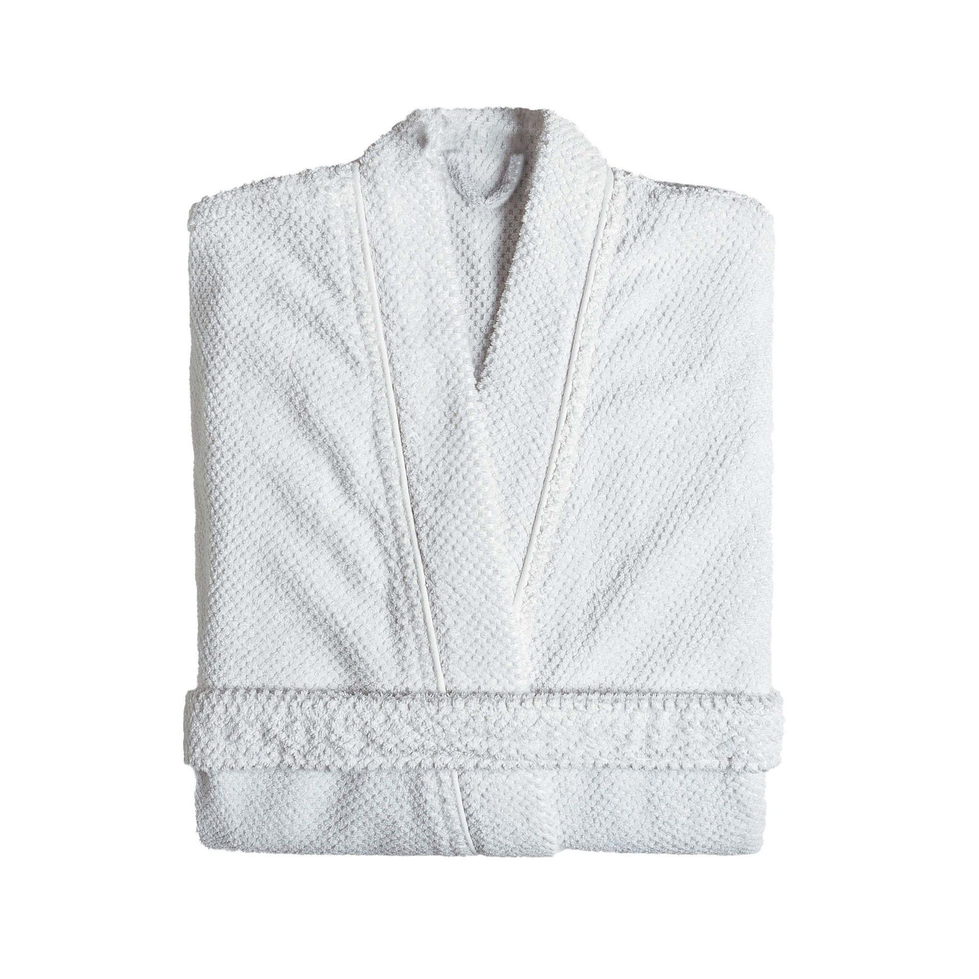 Bad & Morgonrock Bee Waffle Kimono Vit