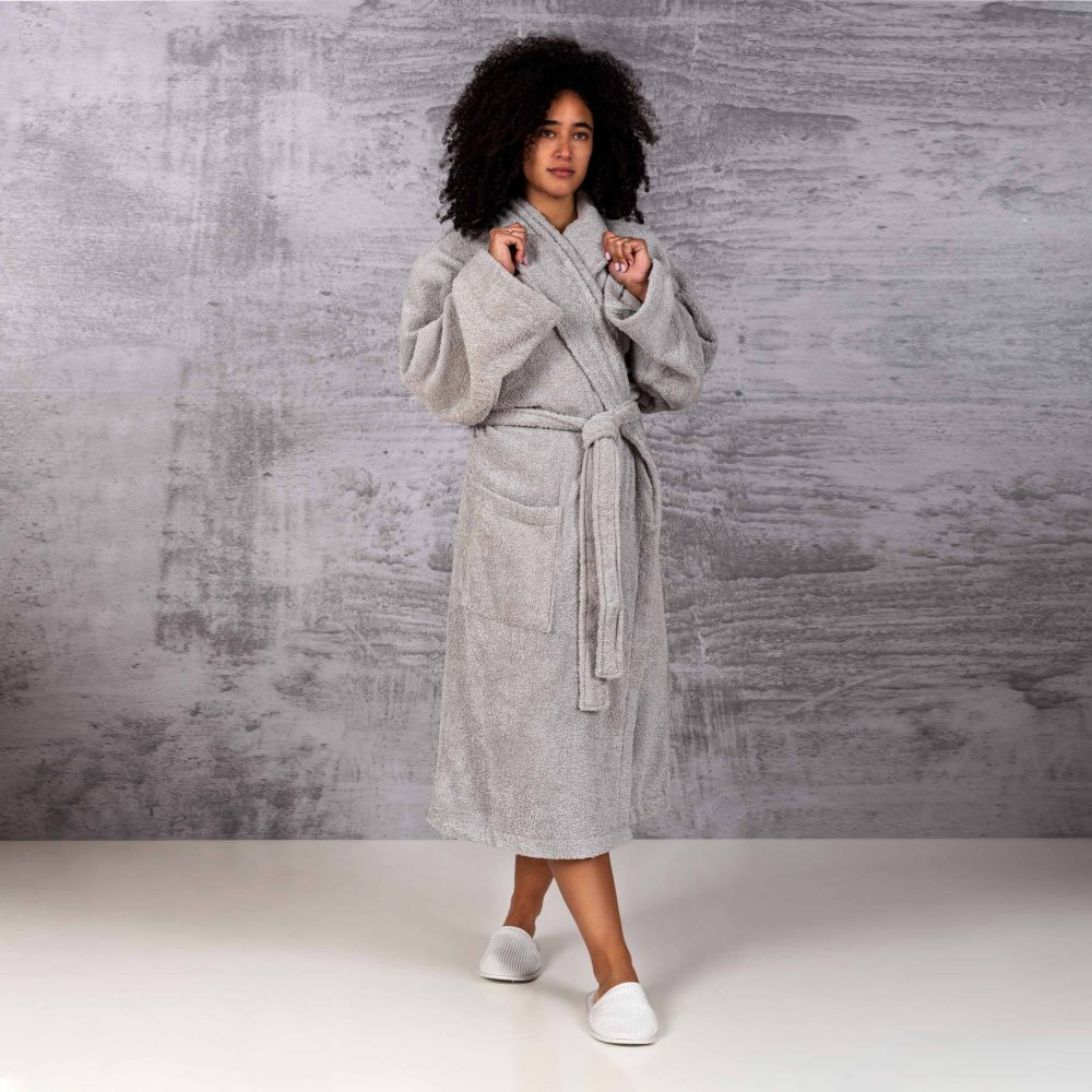 Bad och Morgonrock New Plus Silver