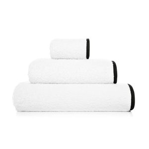 Handdukar Portobello Vit:Svart