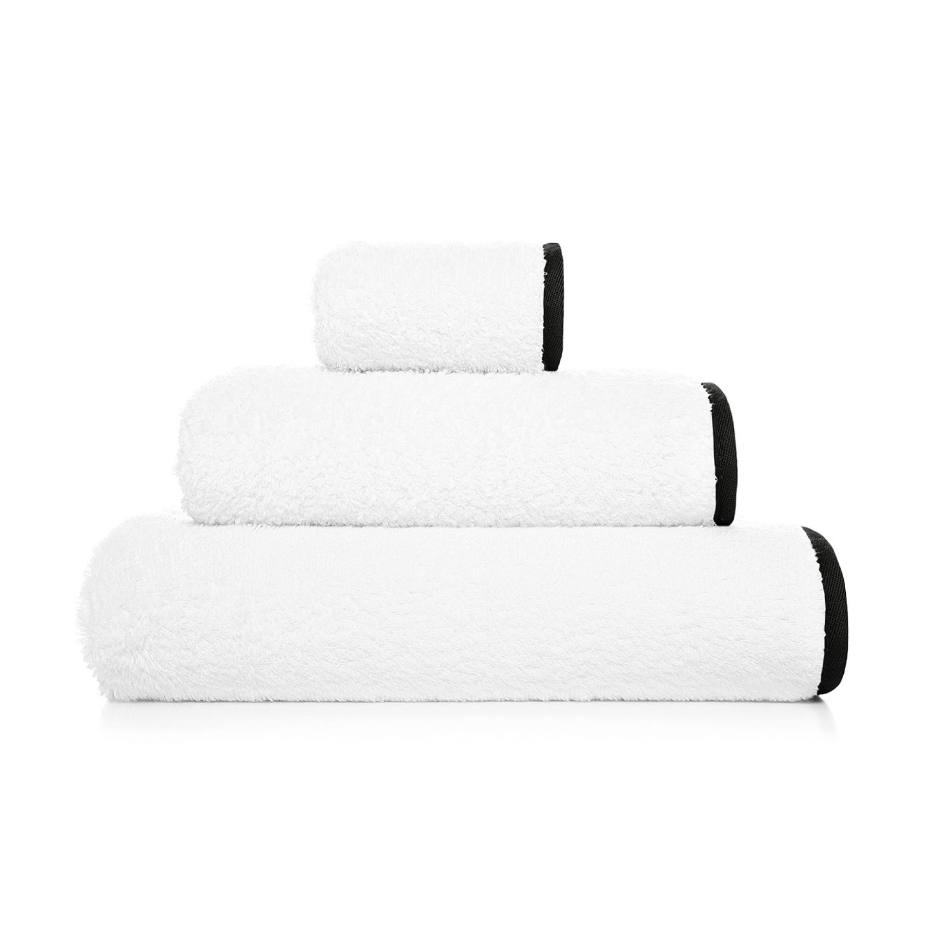 Handdukar Portobello Vit:Svart