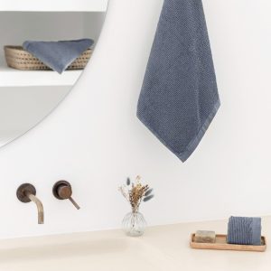 Handdukar Ribbon Denim
