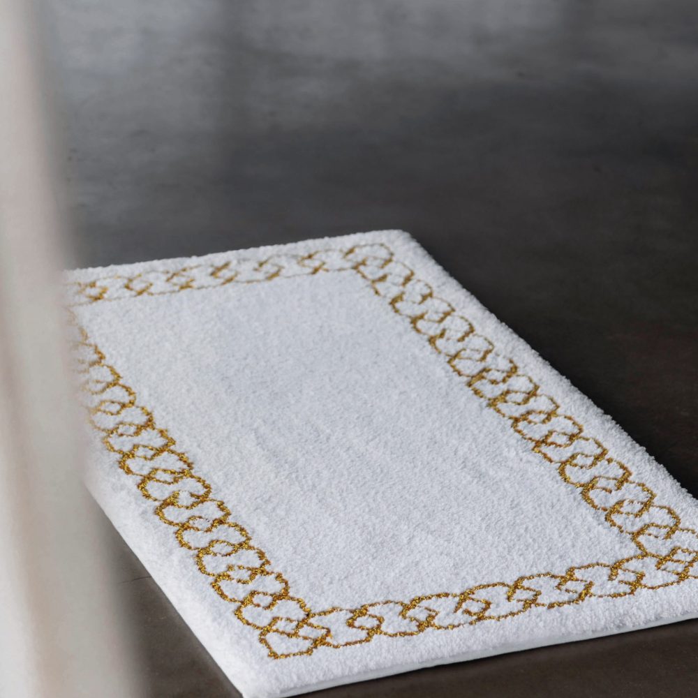 Badrumsmatta Sophia Vit:Guld Miljö